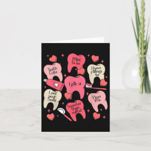 Funny Dental Valentinstag Niedlich Teeth Hugging H Karte