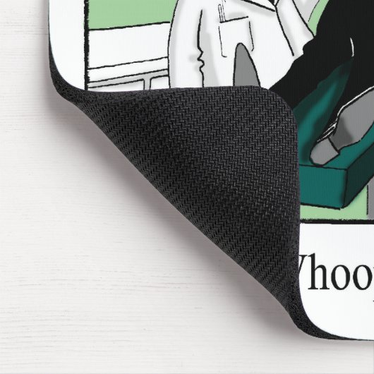 Funny Dentist Büro Humor Mousepad (Ecke)
