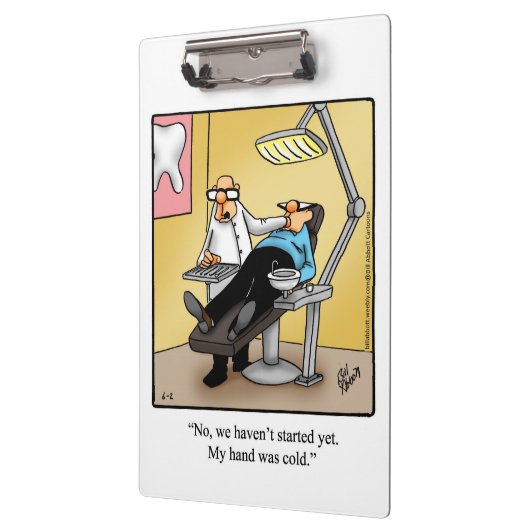 Funny Dentist Clipboard-Geschenk Klemmbrett (Links)