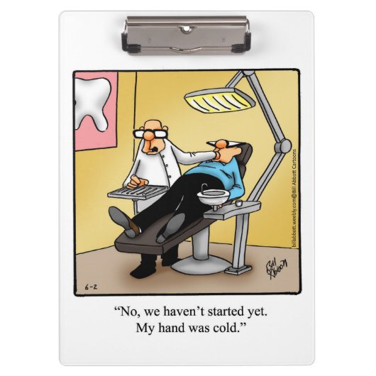 Funny Dentist Clipboard-Geschenk Klemmbrett (Vorderseite)