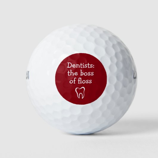 Funny Dentist-Geschenk Golfball (Vorderseite)