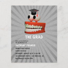 Funny Dentist Graduation Party Foto Einladung Flyer