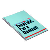 Funny Dentist Joke Blue Notizblock (Rechte Seite)