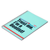 Funny Dentist Joke Blue Notizblock (Linke Seite)