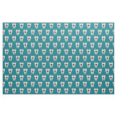 Funny Dentist Niedlich Tooth Pattern Stoff (Fat Quarter (45,7 x 55,9 cm))