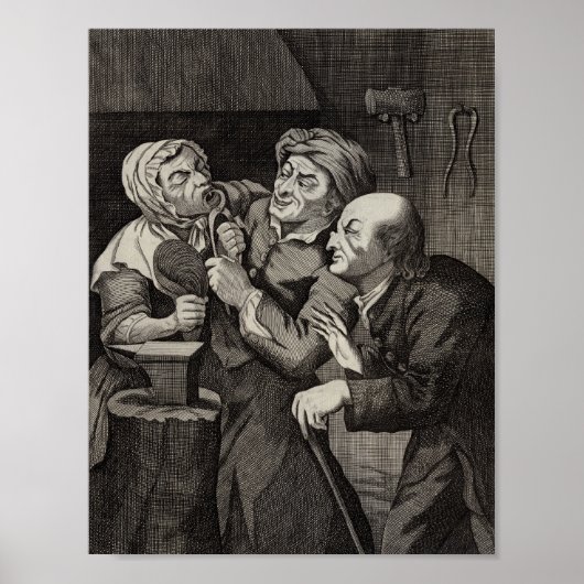 Funny Dentist Office Antique Dentistry Poster (Vorne)