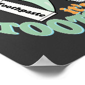 Funny Dentist Office Art Poster (Ecke)