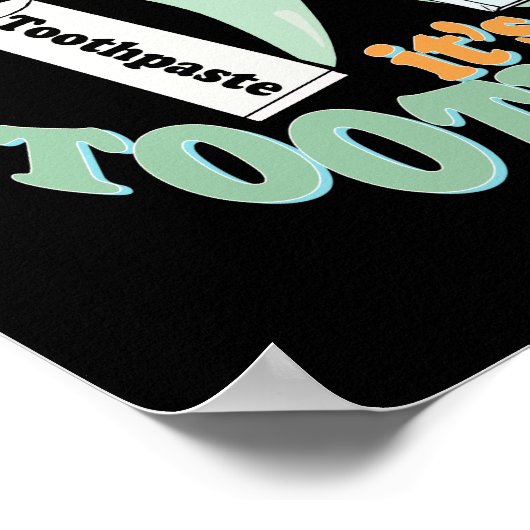 Funny Dentist Office Art Poster (Ecke)