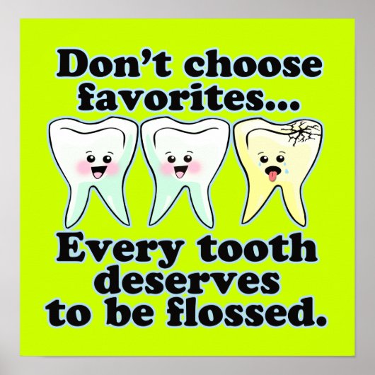 Funny Dentist Office Artwork Poster (Vorne)