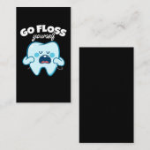 Funny Dentist Orthodontist Zahnmedizinerin Visitenkarte (Vorne/Hinten)