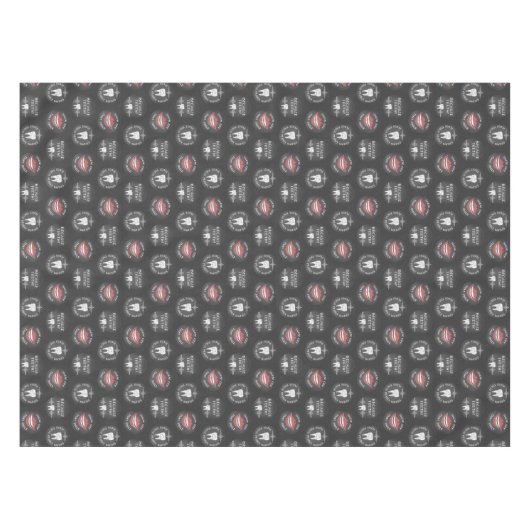Funny Dentist Pattern - Niedlicher Zahnarzthygieni Tischdecke (Vorderseite (Horizontal))