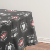Funny Dentist Pattern - Niedlicher Zahnarzthygieni Tischdecke (Beispiel)