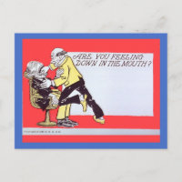 Funny Dentist Postcard Vintag 1906 Bildkopie