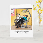 Funny Dentist Retirement Spaß Card Karte (Gelbe Blume)