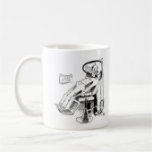 Funny Dentist Sketch Kaffeetasse (Links)