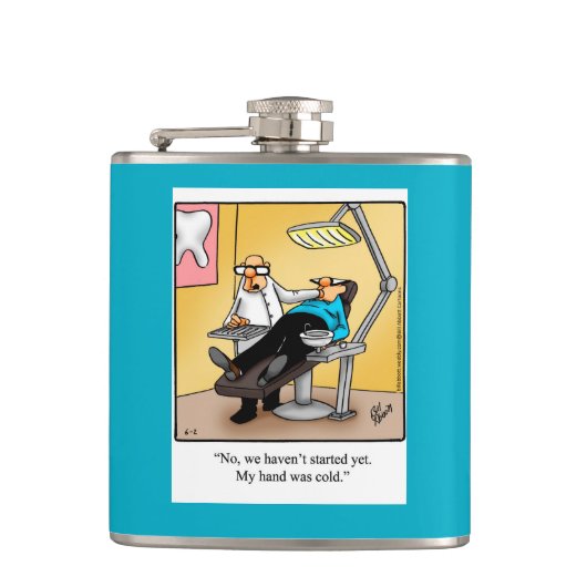 Funny Dentist Spaß Flask Geschenk Flachmann (Vorderseite)
