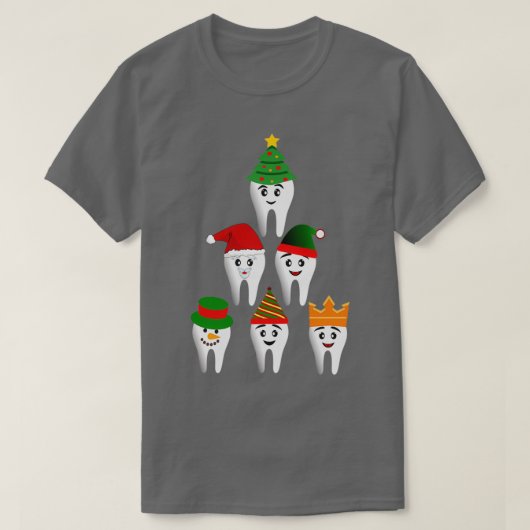 Funny Dentist Weihnachten Weihnachtsfeiertag Weihn T-Shirt (Design vorne)