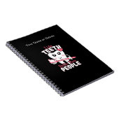 Funny Dentist - Wie Zähne besser als Menschen Notizblock (Rechte Seite)