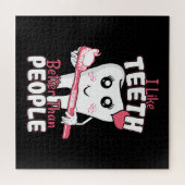 Funny Dentist - Wie Zähne besser als Menschen Puzzle (Horizontal)