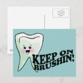 Funny Dentist Zahnarzthygienist Postkarte (Vorne/Hinten)