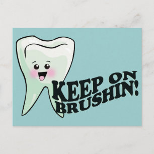 Funny Dentist Zahnarzthygienist Postkarte