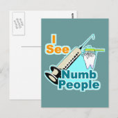 Funny Dentist Zahnarzthygienist Postkarte (Vorne/Hinten)