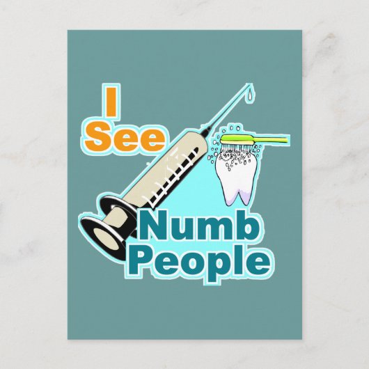 Funny Dentist Zahnarzthygienist Postkarte (Vorderseite)