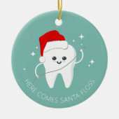 Funny Dentist Zahnklinik Weihnachtsfeiertag Keramik Ornament (Vorne)
