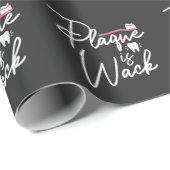 Funny Dentistry Plaque Dental Assistant Geschenkpapier (Rolleneckpunkt)