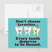 Funny Dentistry Postkarte (Vorne/Hinten)