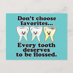 Funny Dentistry Postkarte