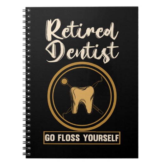 Funny Dentistry Retirement Vater Mama Notizblock (Vorderseite)