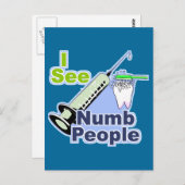 Funny Dentists und Hygienisten Postkarte (Vorne/Hinten)