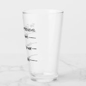 Funny der Drunkpreneur Bier Glas (Links)