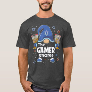 Funny der Gamer Gnome Hanukkah Matching Familie Pa T-Shirt