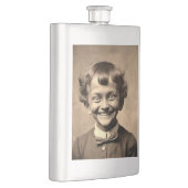 Funny Deranged lächelnd Kid Flask Flachmann (Rechts)
