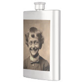 Funny Deranged lächelnd Kid Flask Flachmann (Links)