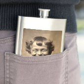 Funny Deranged lächelnd Kid Flask Flachmann (Beispiel)