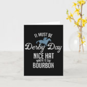Funny Derby Day and Mint Juleps Racing Karte (Gelbe Blume)