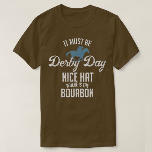 Funny Derby Day und Minze Juleps, Kentucky Pferd r T-Shirt (Design vorne)