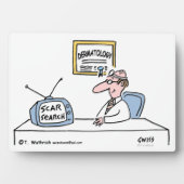 Funny Dermatology Dermatologist Cartoon Fotoplatte (Vorderseite)
