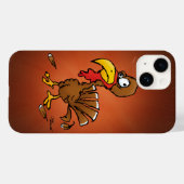 Funny Derp Turkey Cartoon Case-Mate iPhone Hülle (Rückseite (Horizontal))