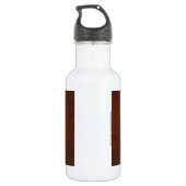 Funny Derp Turkey Cartoon Edelstahlflasche (Rückseite)