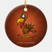 Funny Derp Turkey Ornament (Hinten)