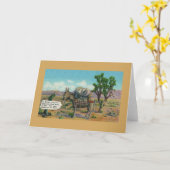 Funny Desert Life Grußkarte Karte (Gelbe Blume)