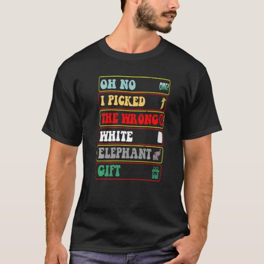 Funny Desgin Oh nein, ich habe das falsche weiße E T-Shirt (Vorderseite)