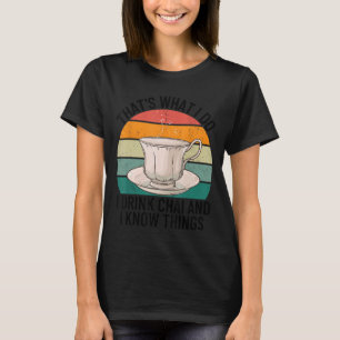 Funny Desi Tea Pakistani Indian Hindi Chai Lover M T-Shirt