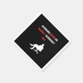 Funny Design arbeitet hart oder kaum arbeiten Ja E Serviette (Ecke)
