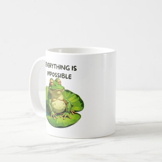 Funny Design for Humor Lovers and Overthinkers Kaffeetasse (Vorderseite Links)