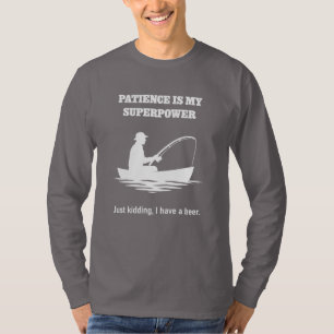 Funny Design für Fishing und Bier Liebhaber T-Shirt